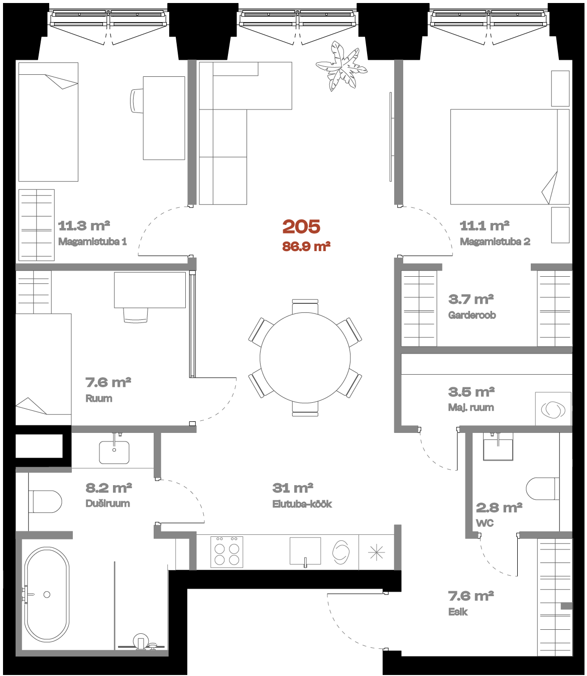 Plan with Additional Room