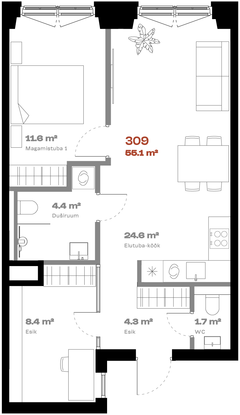 Plan with Additional Room