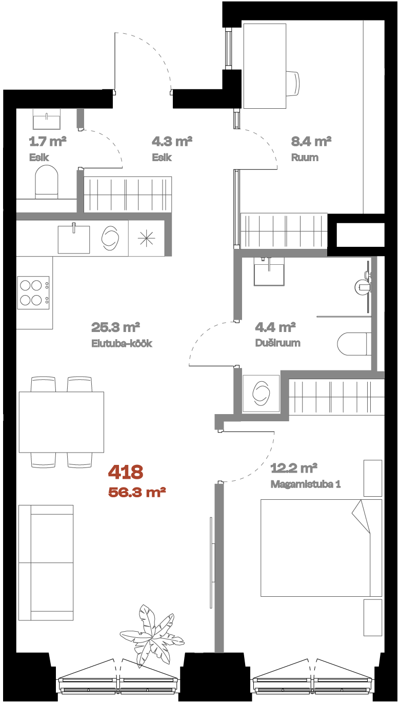Plan with Additional Room